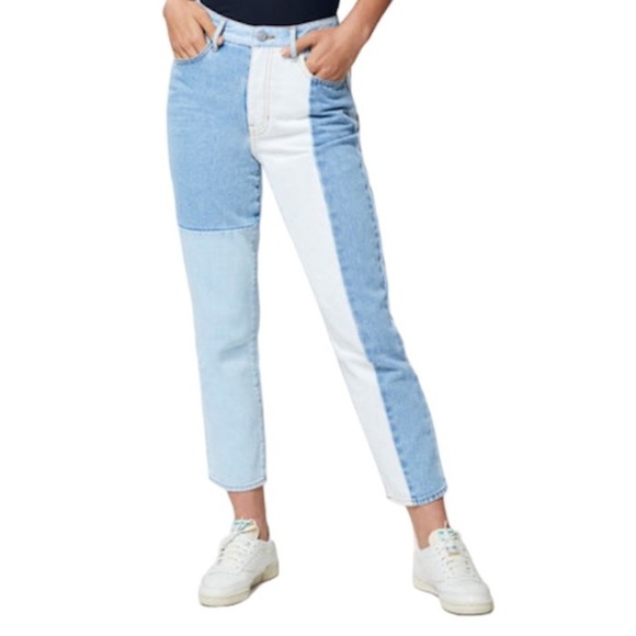 PacSun Hopper Patch Blue Mom Jeans - Picture 1 of 7